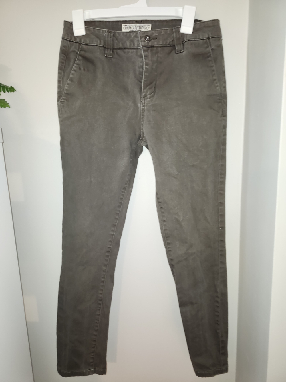 Slim Olive Green Chinos 30x32